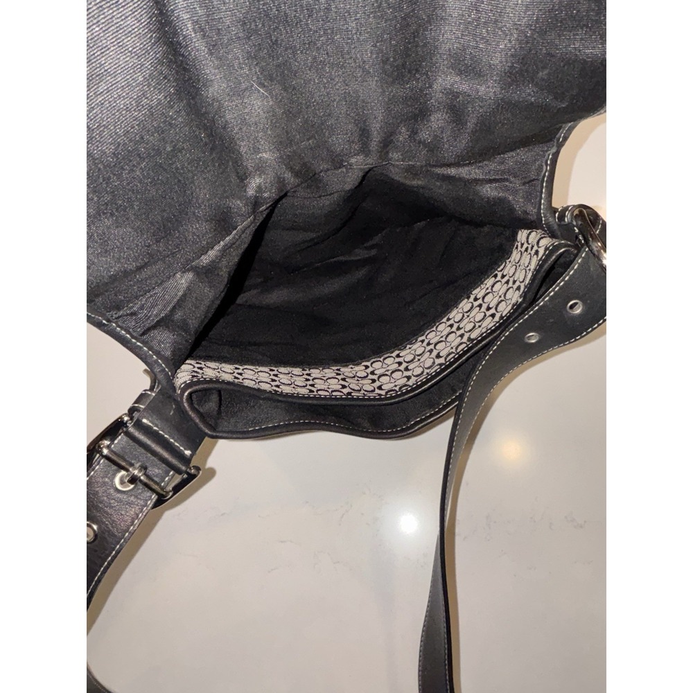 Coach Black F3K-6376 Convertible Shoulder Bag Crossbody Purse Bag Excellent Cond - Picture 9 of 14